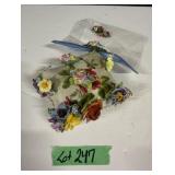 Floral China Brooch Lot