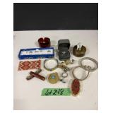 Pill Boxes, Costume Jewelry Lot