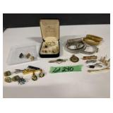 Misc Lot -Cufflink,Tie Bars,Sleeve Holders & More