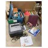 Office Supply Lot - Printer, File Folders & More