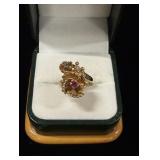 Lady's 14KT Yellow Gold Family Ring