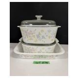(3) Corningware Bakeware Dishes