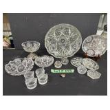 Lot of Cut Glass & Salters