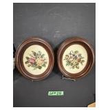 (2) Framed Needlepoint Pieces