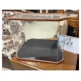 Mirrored Black Showcase/ Terrarium