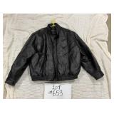 Mens Leather Jacket Size 2XL