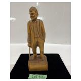 Caron Signed Wood Sculpture - 12' High