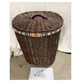 Woven Wicker Laundry Basket