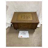 Hammered Brass Chest w/ Removeable Insert