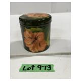 Moorcroft Covered Dish - 'Hibiscus' Pattern
