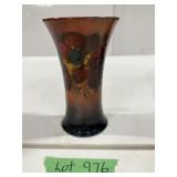 William Moorcroft Flambe Vase - 'Anemone' Pattern