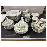 (22pc) Vintage Turi-Design 'Market' Dishes