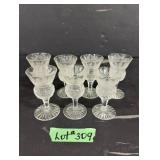 (7) Signed Edinburgh Thistle Shot Glasses