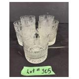 (5) Signed Edinburgh Thistle Tumblers