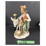 Porcellan D'Arte Figurine-'The Prospector Donkey'