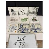 (9) Ceramic Tiles (6'x 6')