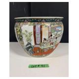 Chinese Porcelain Fishbowl Planter