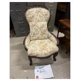 Victorian Parlor Chair- Carved Back