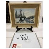 Signed Oil on Board- Ruth