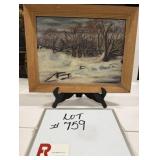 Unsigned Oil on Board