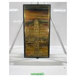 Metalic Design Etching 'The Raven Pole'