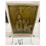 Signed Metalic Design Etching- Priddat