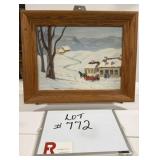Unsigned Oil on Board