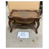 Mahogany Glass Top Table