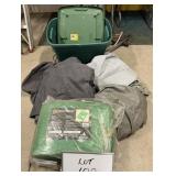 Unused Polyethylene Tarp 24ft x 30ft & BBQ Covers