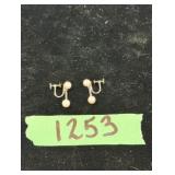 CulturedPearl ScrewbackEarrings-10K WhiteGoldBack