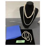 (3 Sets) Of Costume Pearls