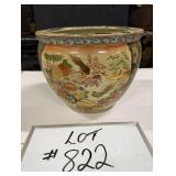 Satsuma Fish Bowl Planter - Cracked