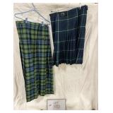 (2) Wool Kilts - Size Unknown