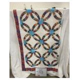 'Double Wedding Ring' Quilt - 76' x 80'