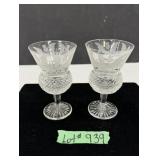 (2) Signed Edinburgh 'Thistle' 5' H Wine Glasses