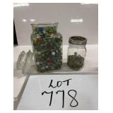 Candy Jar, Marbles, & More