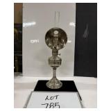 Chrome Oil Lamp with Reflector Shade