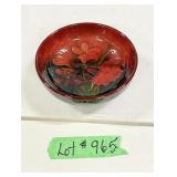 Moorcroft Flambe Bowl - 'Orchid' Pattern