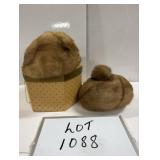 (2) Mink Hats & Hat Box