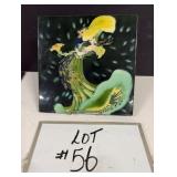 Vintage 12'x 12' Majolica Wall Plaque
