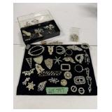 Costume Jewelry- Brooch Lot