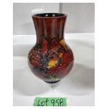 Walter Moorcroft Flambe Vase - 'Orchid' Pattern