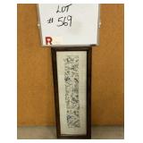 Framed Silk Embroidery