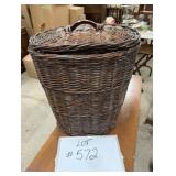 Woven Wicker Laundry Basket
