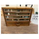 Corticelli Spool Cabinet & Contents