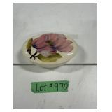 Unsigned Moorcroft Covered Dish-'Magnolia'Pattern