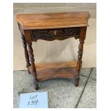 1 Drawer Walnut Side Table