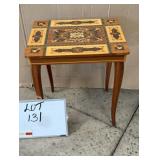 Italian Inlaid Music Box Table
