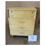 1950's Blonde Wood 4- Drawer Dresser