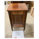 Mahogany Drop Front Scuttle Box & Scoop